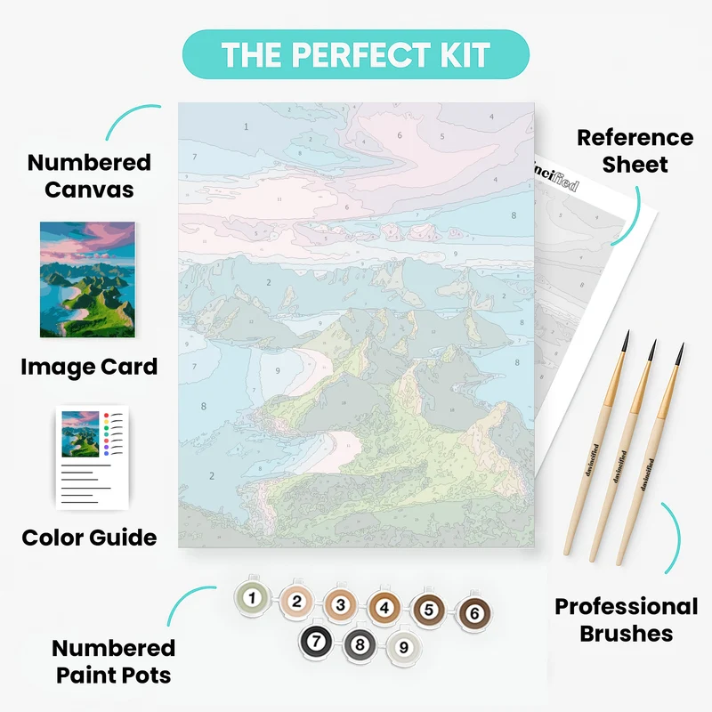 Komodo National Park Island Archipelago - Paint by Numbers Kit