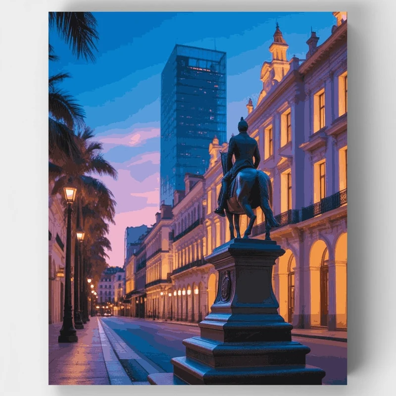 Havana Evening Twilight - Paint by Numbers Kit