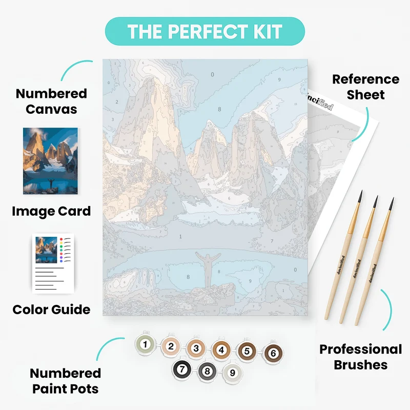 Torres del Paine Mountain Adventure - Paint by Numbers Kit