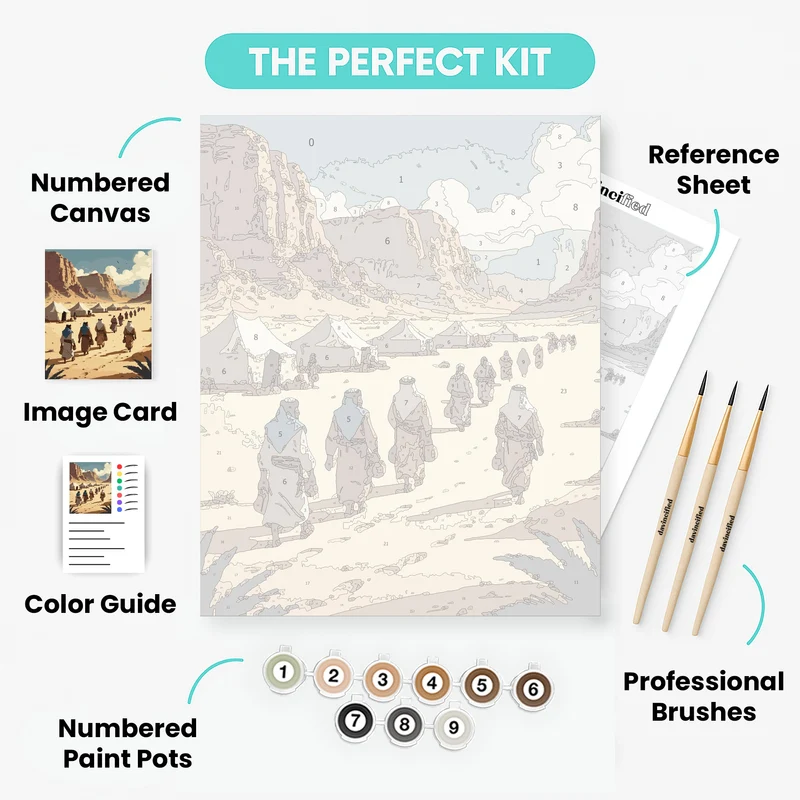 Desert Nomads Journey - Paint by Numbers Kit