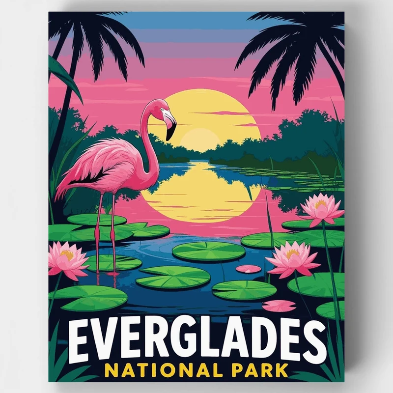 Everglades National Park - Paint by Numbers Kit