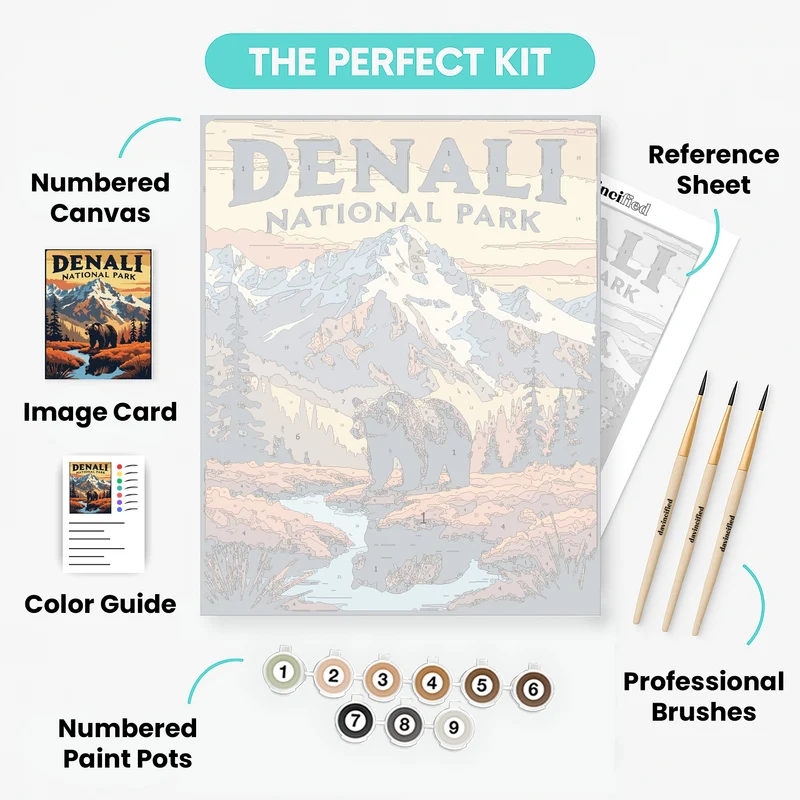 Denali National Park - Paint by Numbers Kit