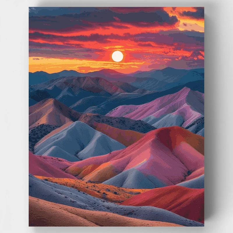 Death Valley National Park Sunset - Paint by Numbers Kit