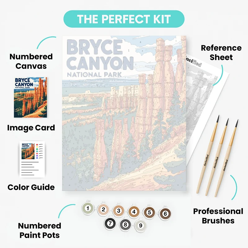Bryce Canyon National Park - Paint by Numbers Kit
