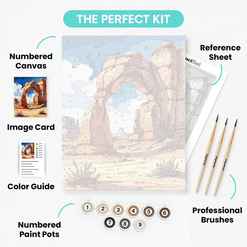 Arches National Park - Paint by Numbers Kit