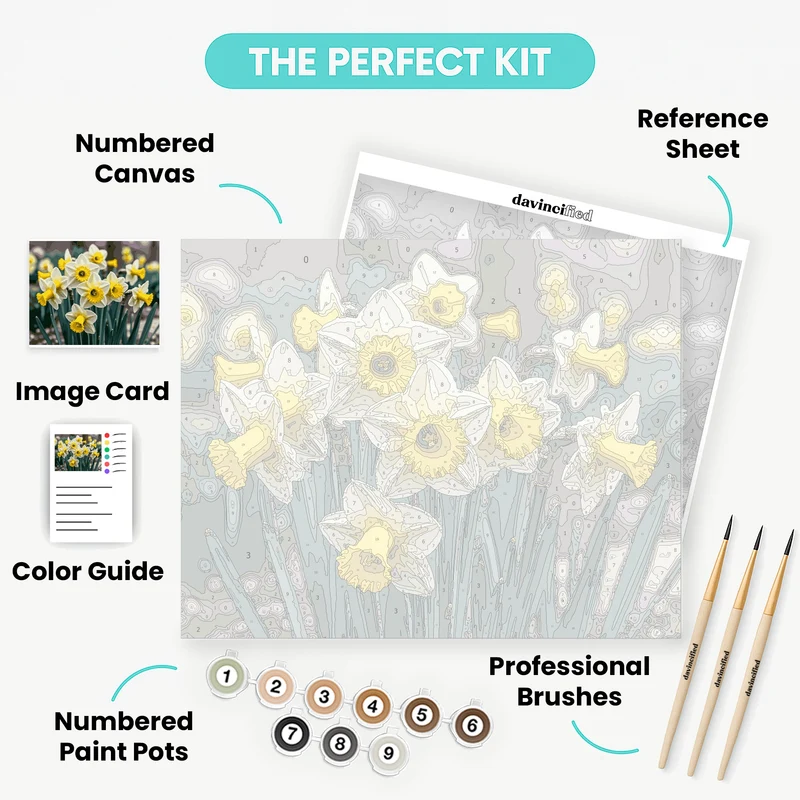 Daffodils - Paint by Numbers Kit