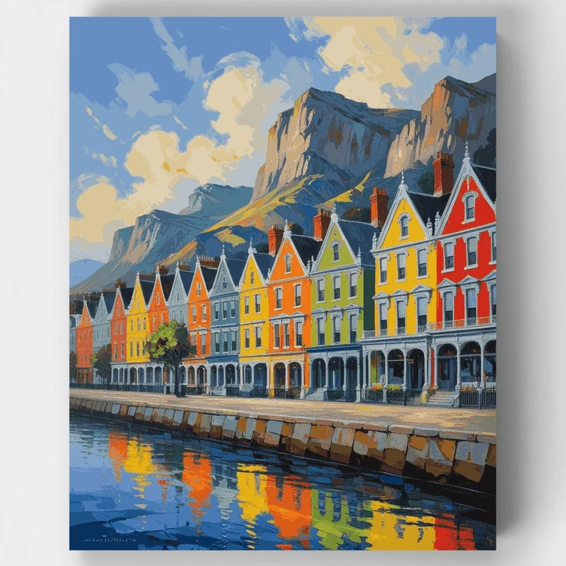 Cape Town Waterfront - Paint by Numbers Kit