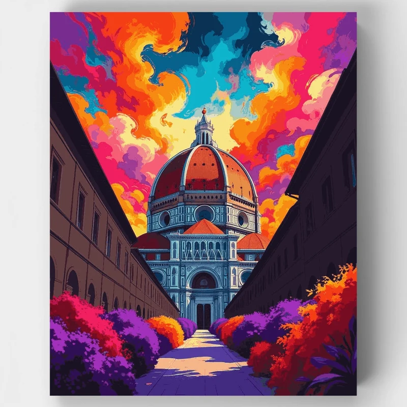 Florence Cathedral Dome - Paint by Numbers Kit