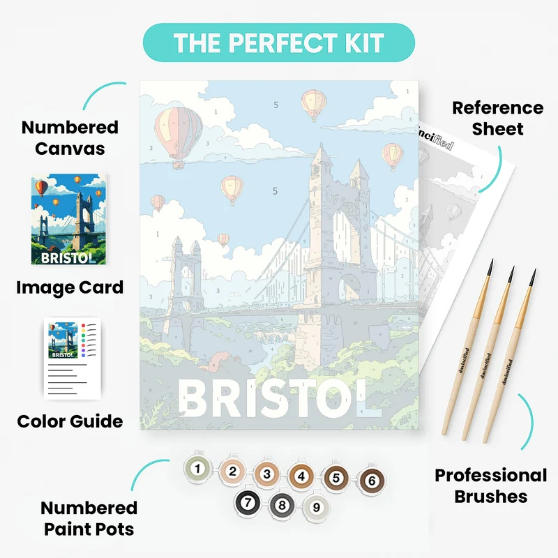Bristol Hot Air Balloon Fiesta - Paint by Numbers Kit