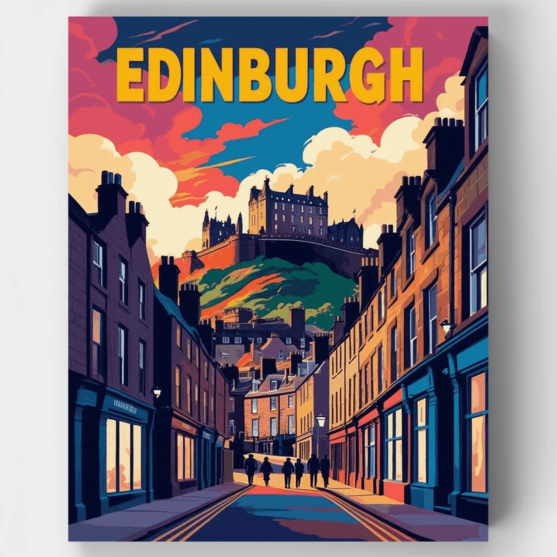Edinburgh - Paint by Numbers Kit
