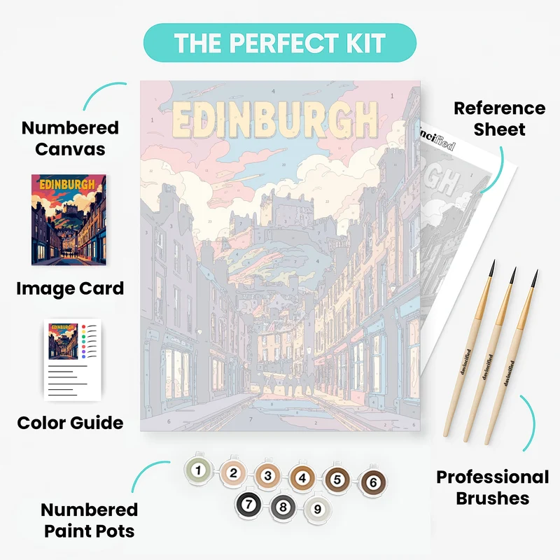 Edinburgh - Paint by Numbers Kit
