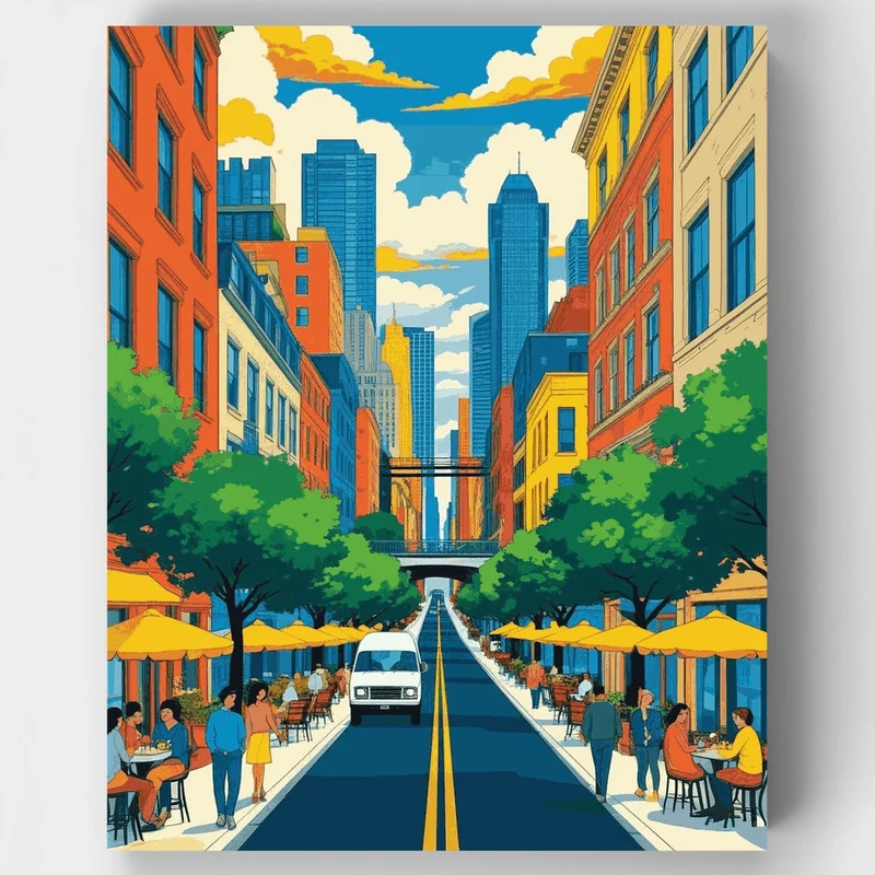 Adelaide, Australia - Paint by Numbers Kit