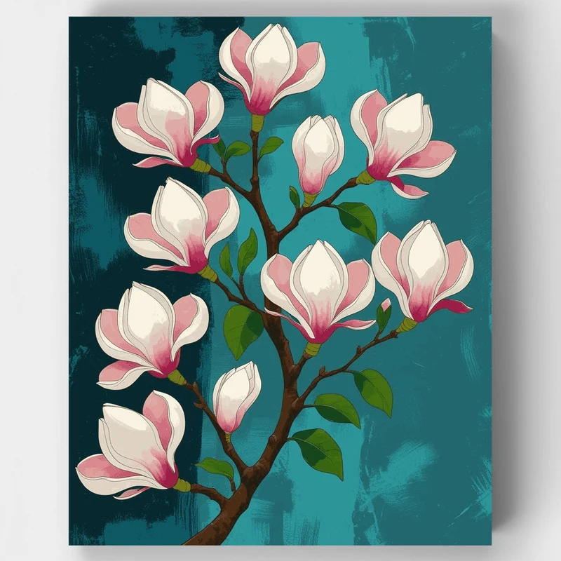 Magnolia Branch - Paint by Numbers Kit