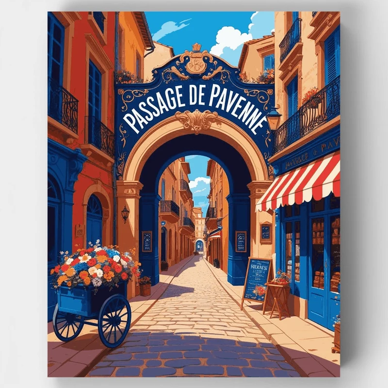 Passage de Pavenne - Paint by Numbers Kit