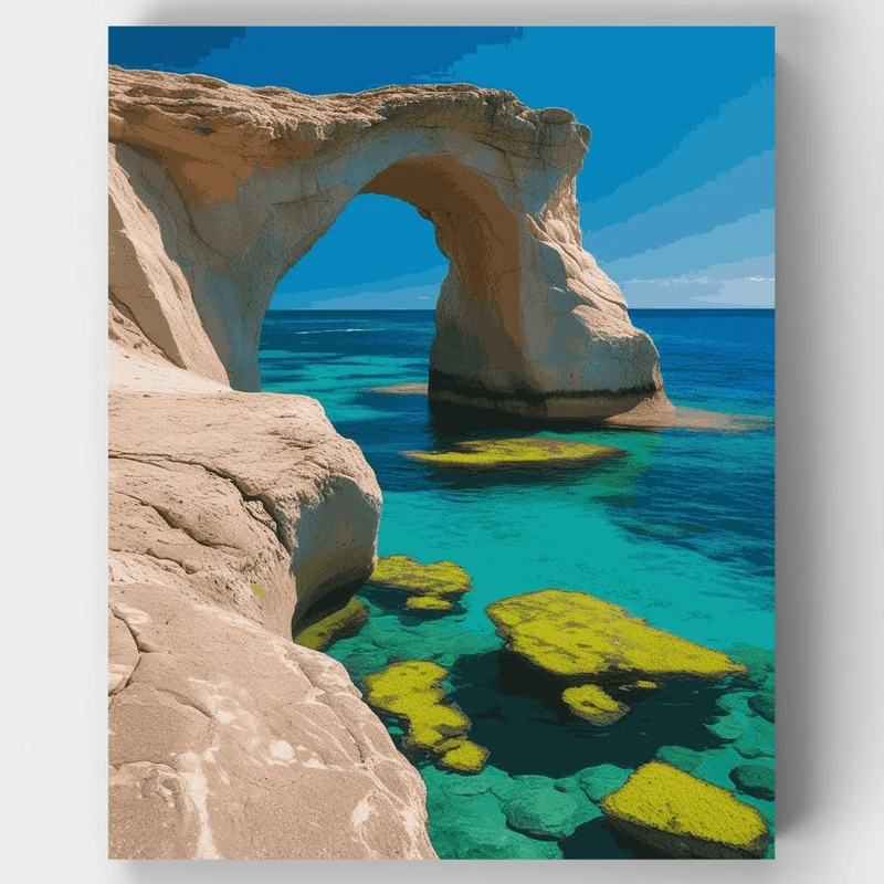 Cyprus Sea Caves - Paint by Numbers Kit