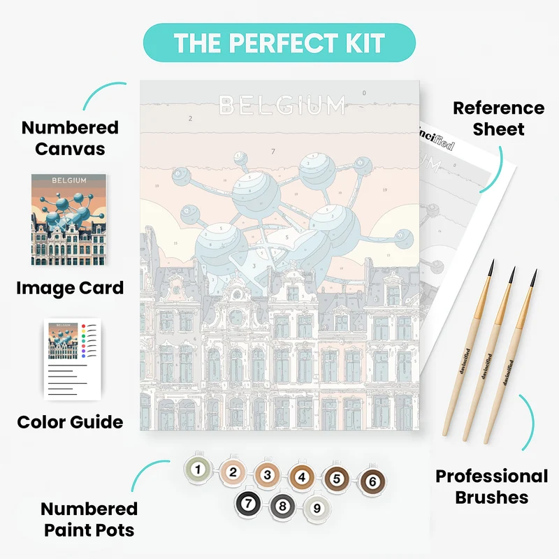Belgium - Paint by Numbers Kit