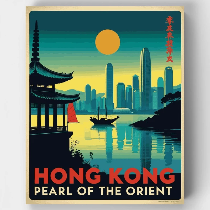 Hong Kong Pearl of the Orient - Paint by Numbers Kit