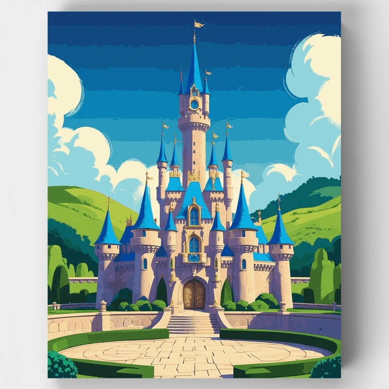 Fairy Tale Castle - Paint by Numbers Kit