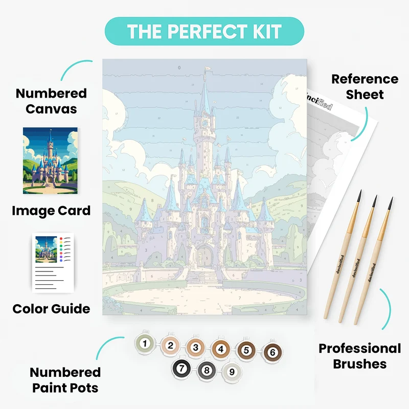 Fairy Tale Castle - Paint by Numbers Kit