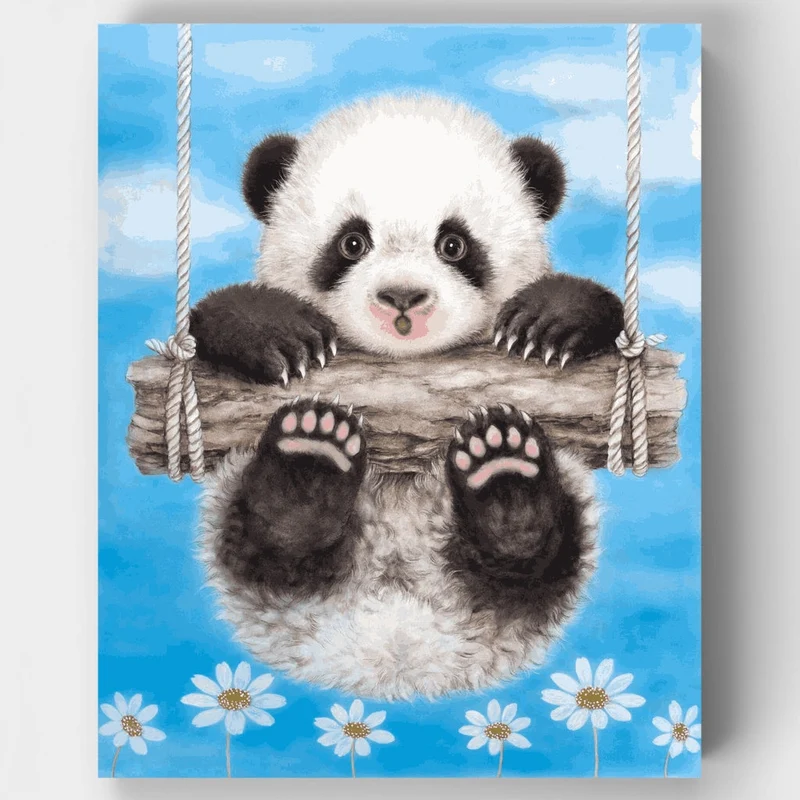 Panda Swing - Paint by Numbers Kit