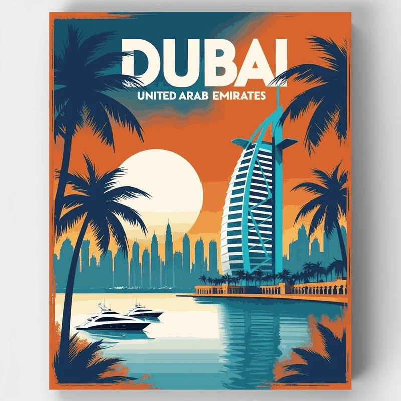 Dubai, United Arab Emirates - Paint by Numbers Kit