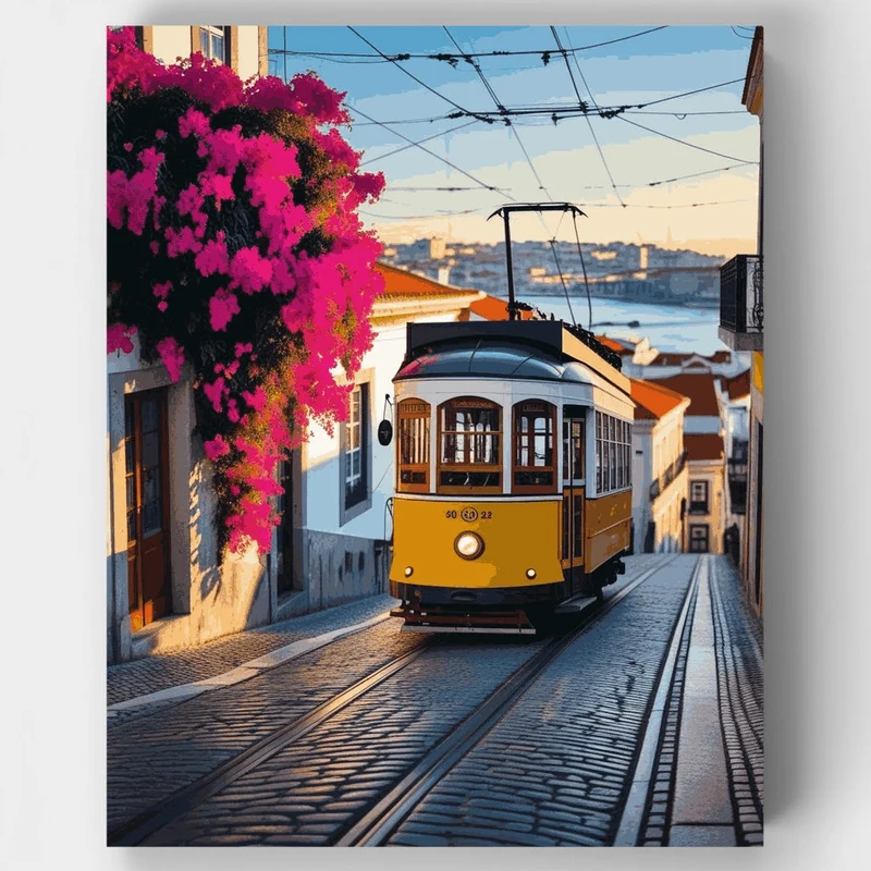Lisbon Tram - Paint by Numbers Kit