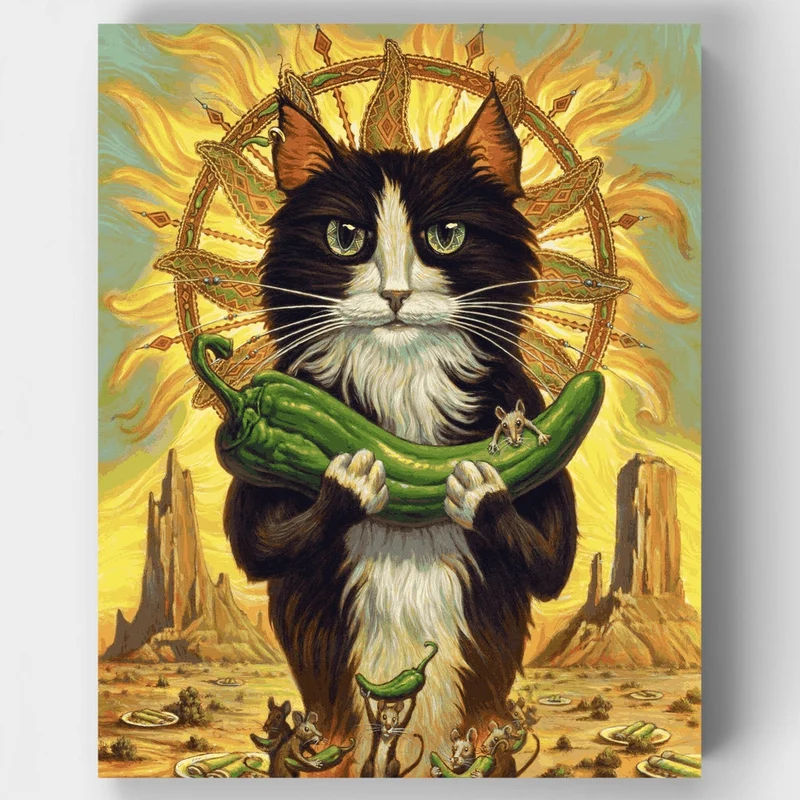 Saint of Green Chile - Paint by Numbers Kit