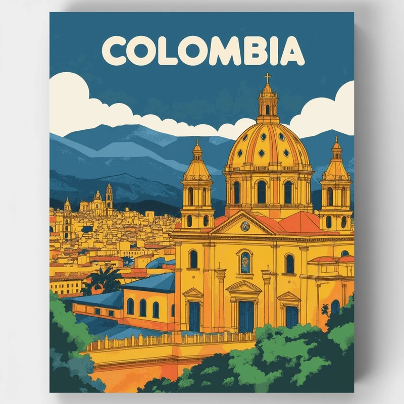 Colombia - Paint by Numbers Kit