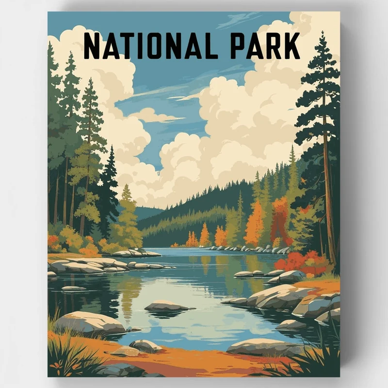 National Park - Paint by Numbers Kit