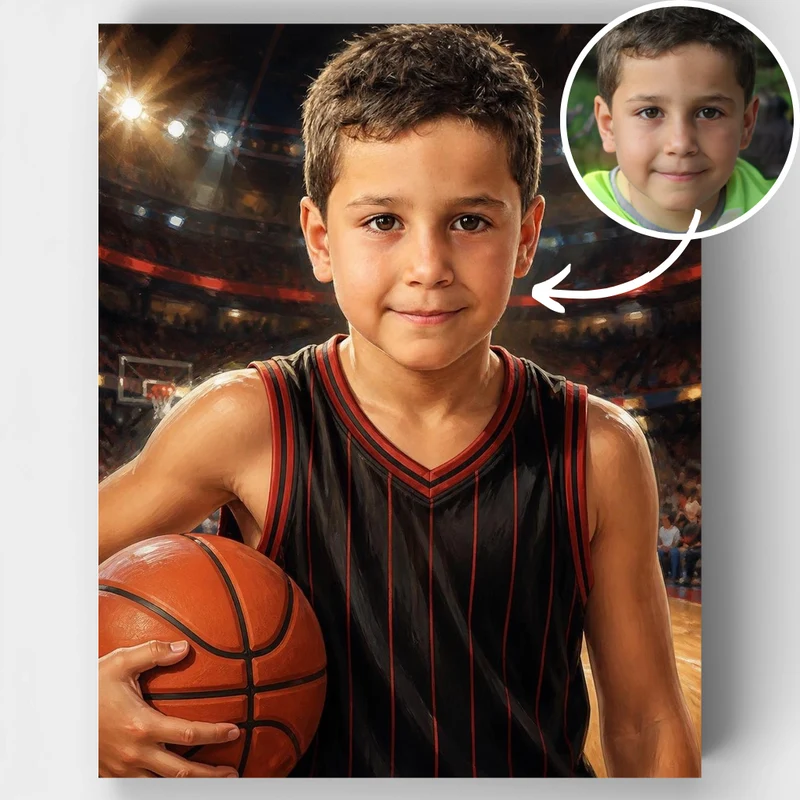 Basketball Arena Star - Custom Paint by Numbers Kit