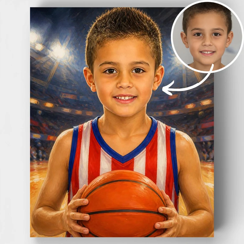 Future Basketball Star - Custom Paint by Numbers Kit