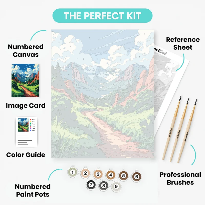 Colorado Mountain Trail - Paint by Numbers Kit