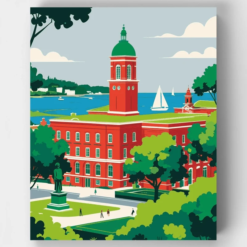 Annapolis Naval Academy - Paint by Numbers Kit