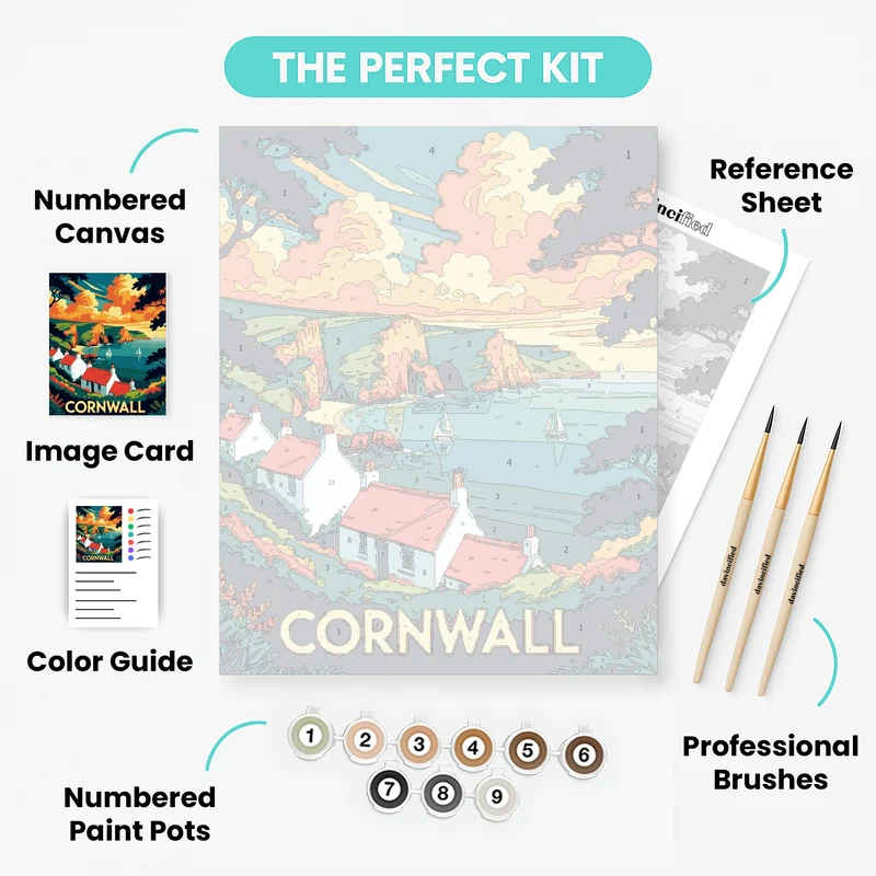 Cornwall - Paint by Numbers Kit