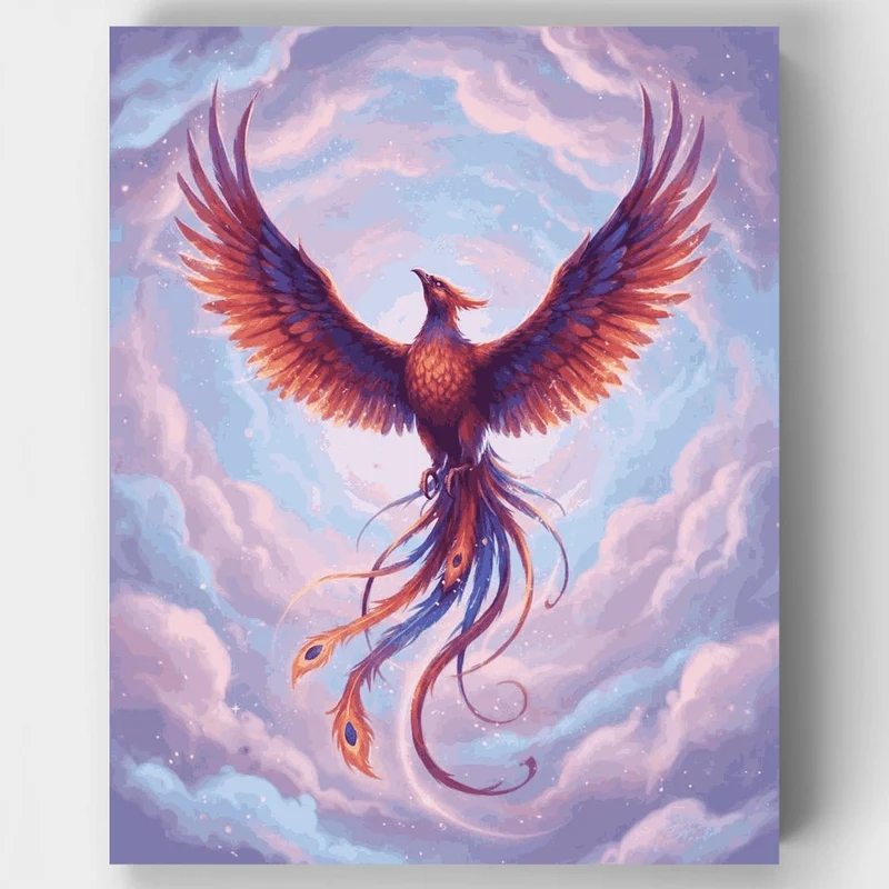 Celestial Phoenix Ascension - Paint by Numbers Kit