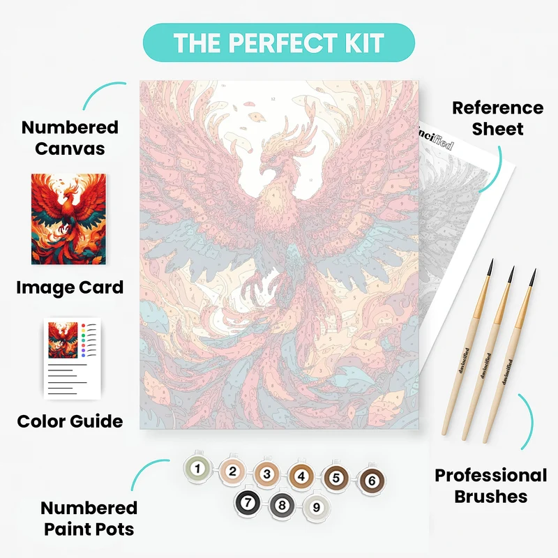 Phoenix Rising - Paint by Numbers Kit