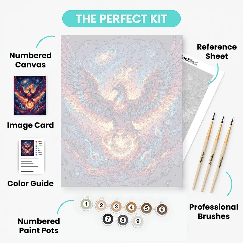 Galactic Phoenix - Paint by Numbers Kit