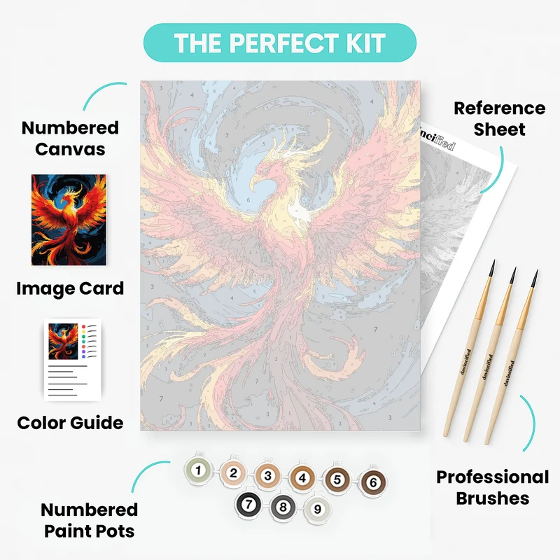 Rising Phoenix - Paint by Numbers Kit