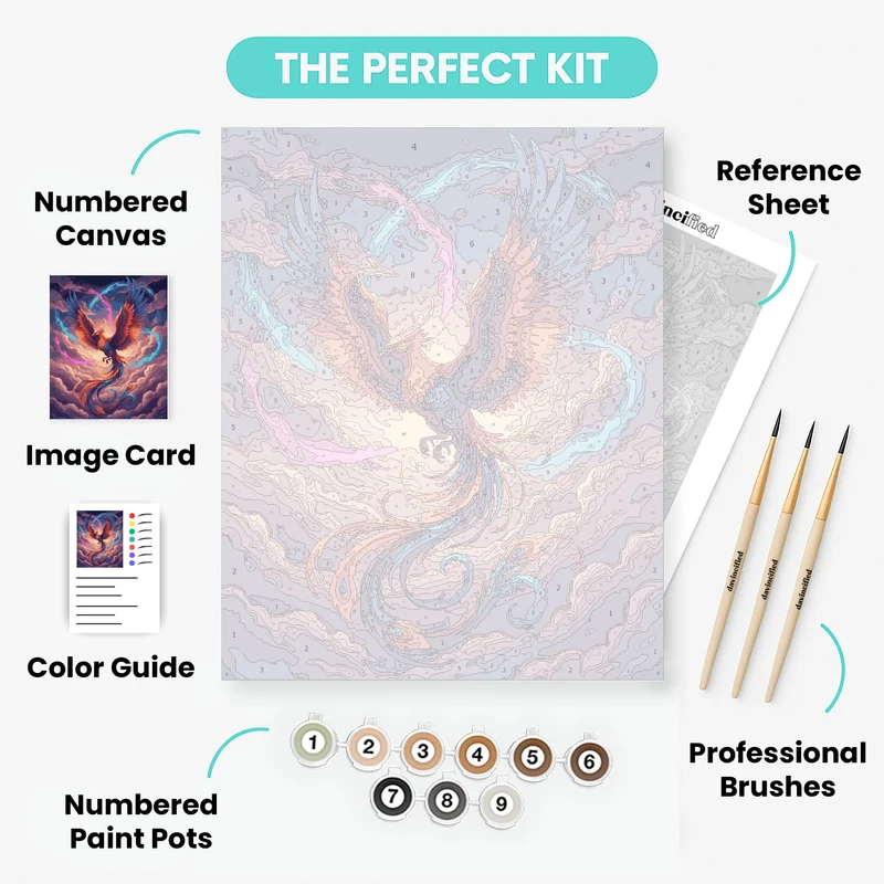 Celestial Phoenix - Paint by Numbers Kit