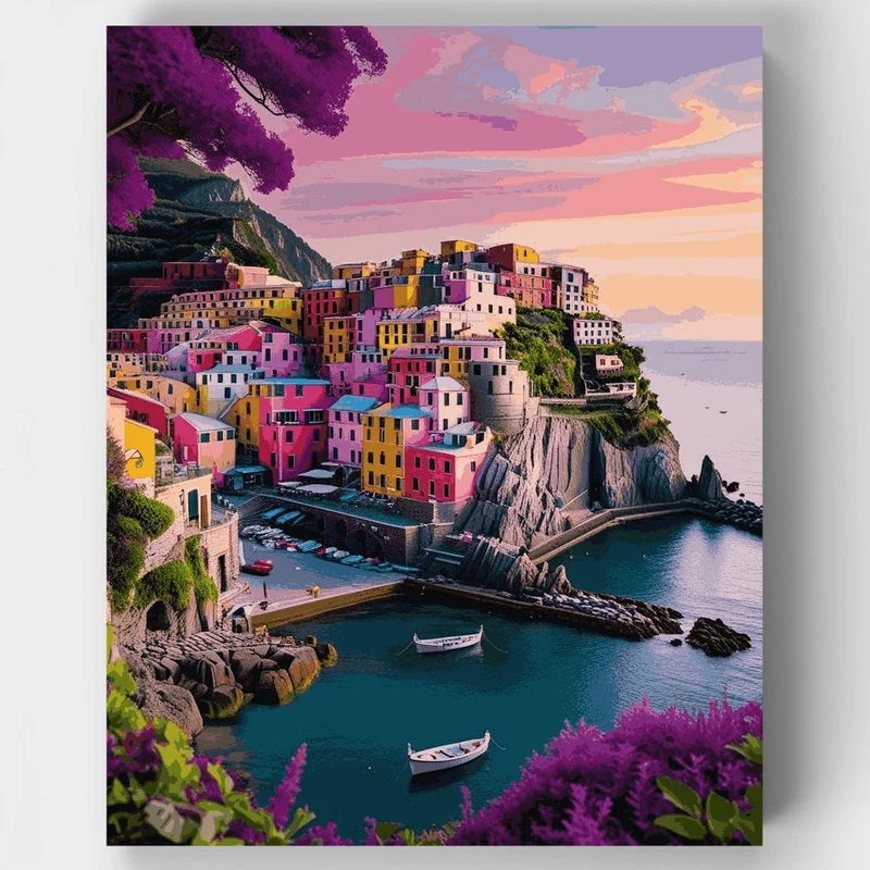 Cinque Terre Sunset - Paint by Numbers Kit
