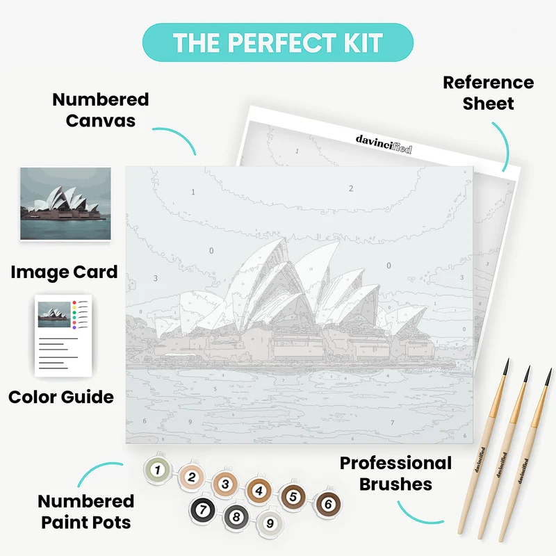 Sydney Opera House - Paint by Numbers Kit