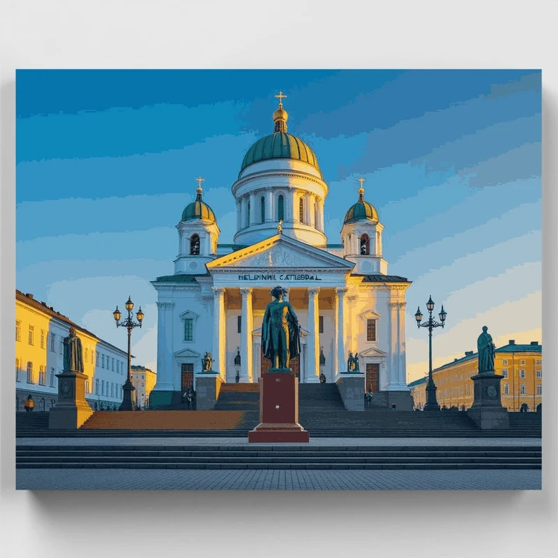 Helsinki Cathedral - Paint by Numbers Kit