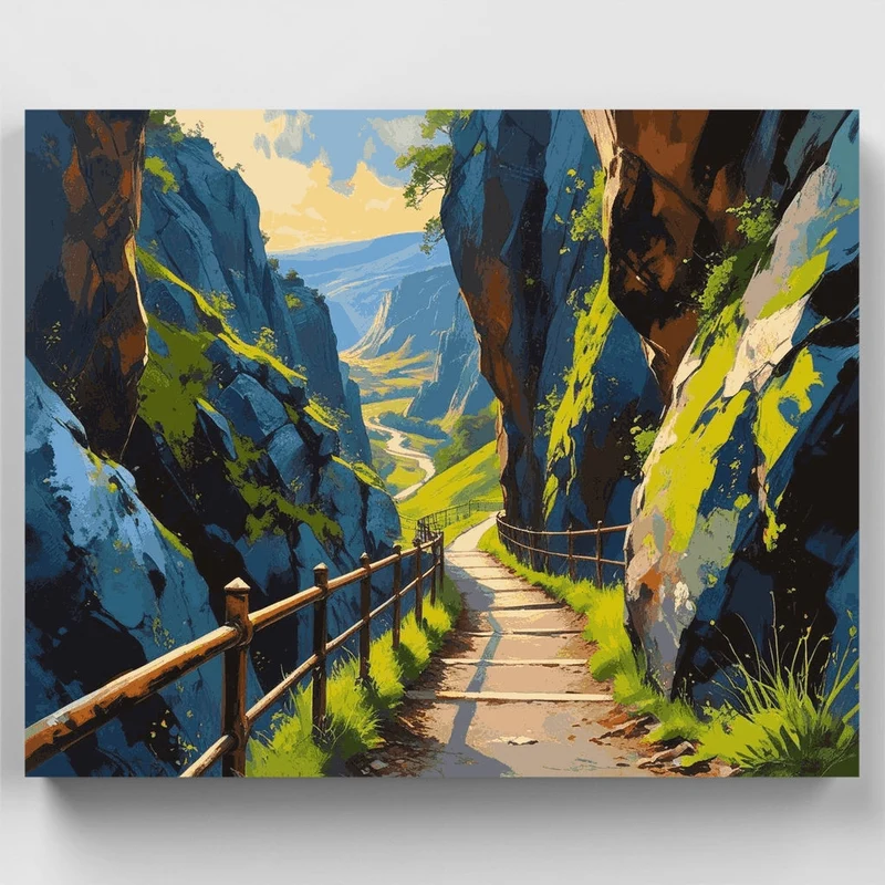 Mountain Trail Adventure - Paint by Numbers Kit