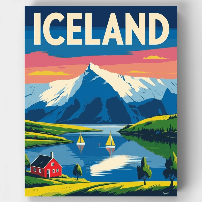 Iceland - Paint by Numbers Kit