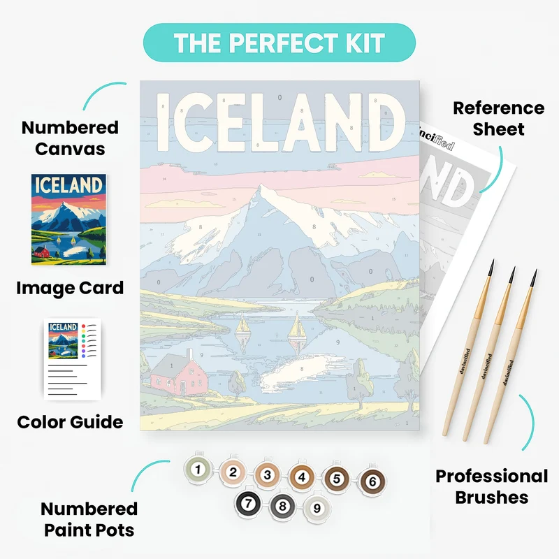 Iceland - Paint by Numbers Kit