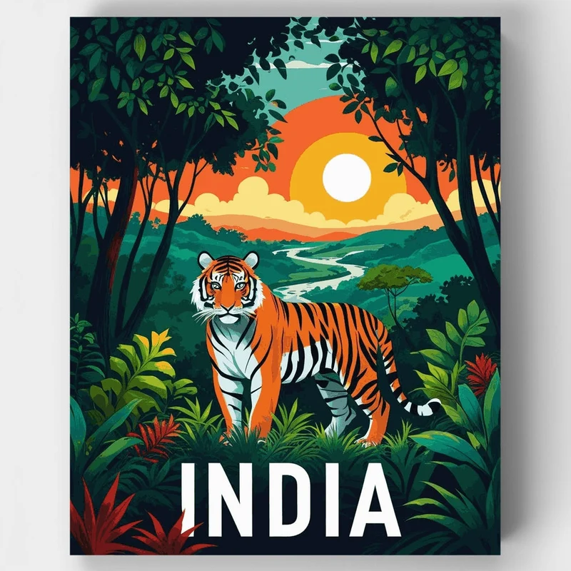 India - Paint by Numbers Kit