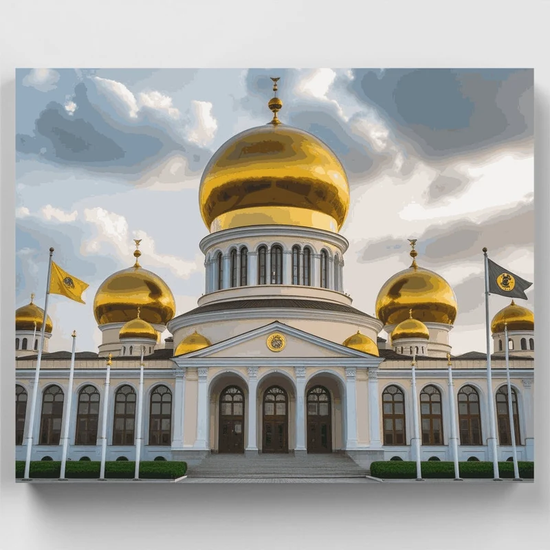 Russian Orthodox Cathedral - Paint by Numbers Kit