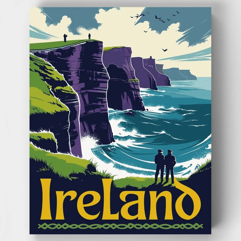 Cliffs of Moher Ireland - Paint by Numbers Kit