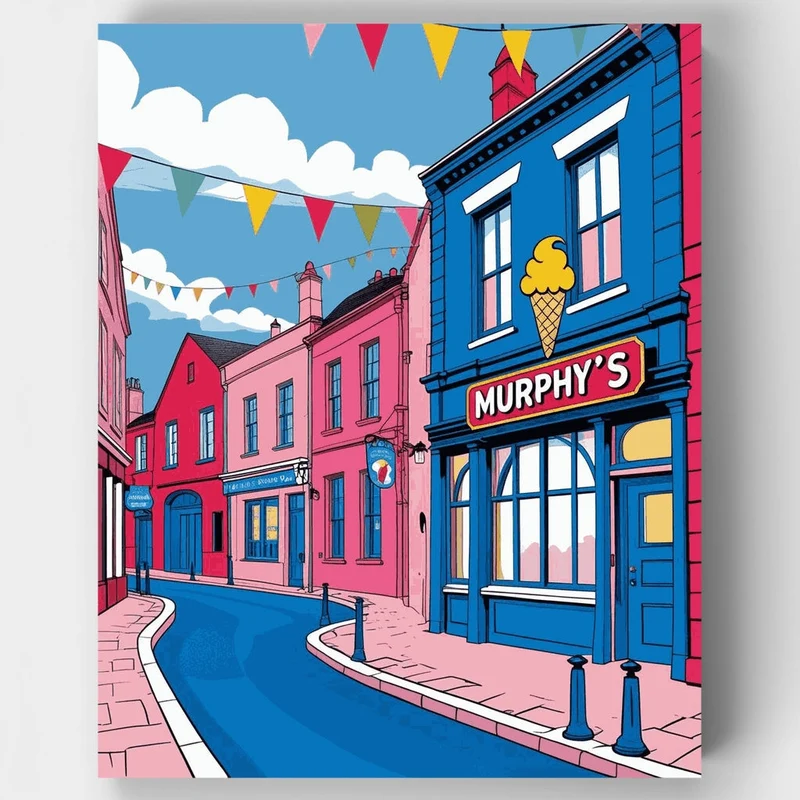 Murphy's Ice Cream Shop - Paint by Numbers Kit
