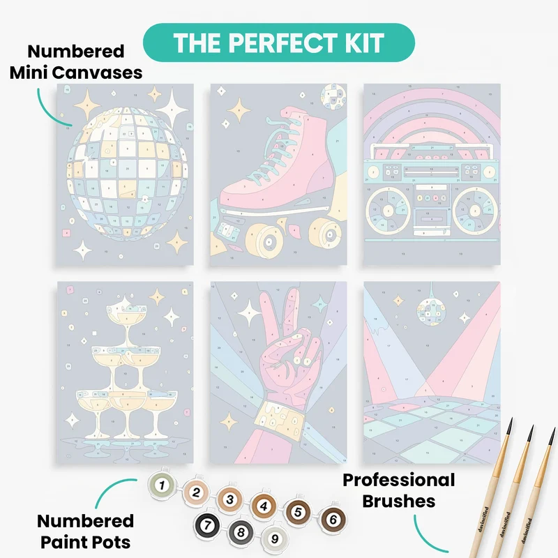 Disco - Mini Paint by Numbers Set